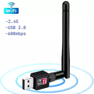 Antena Wi-fi Adaptador Receptor 600mb/s Usb Pc Notebook