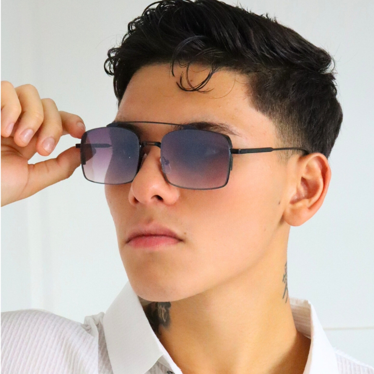 Óculos de Sol Aviador Quadrado Premium Vintage Retrô uv400 Unissex