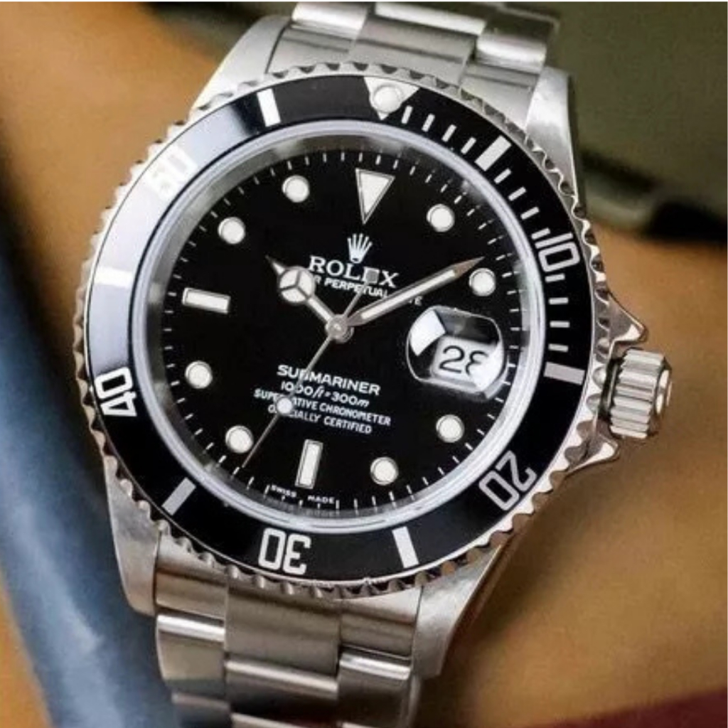 Novo Relógio Submariner Ouro E Verde Para Homens