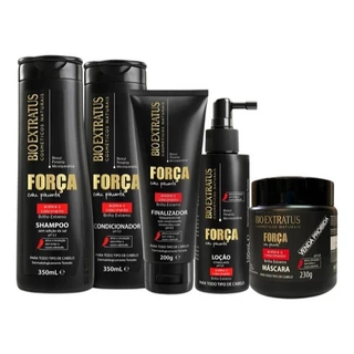 Kit Bio Extratus Força Com Pimenta (350ml) E Brinde Máscara 230g