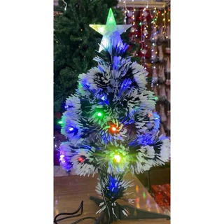 Árvore De Natal 60 cm com  Led Fibra Óptica Bivolt
