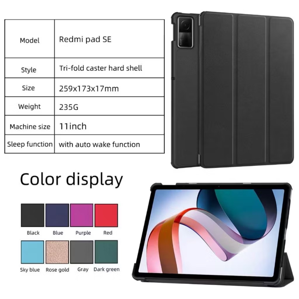 Capa Case Tablet Para Xiaomi Redmi Pad SE 11 " (2023) Com função sleep