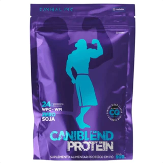 Whey Protein Caniblend 900g Com 24g De Proteína Por Dose Matéria Prima Importada Com Bcaa Glutamina em Oferta na Shopee