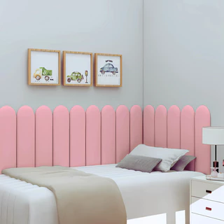 Kit 15 Placas de Cabeceira em L Estofada Para Cama de Solteiro