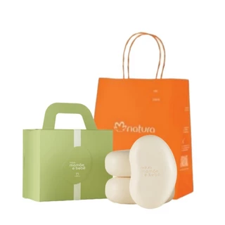 Presente Natura Mamãe e Bebê (Crianças) - Sabonete / Colonia / Lenços umedecidos em Oferta na Shopee