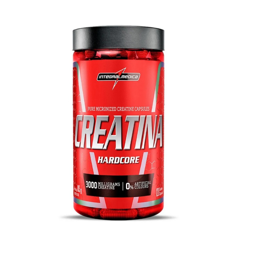 Creatina Hardcore em Capsulas 100% pura Integral Medica | Shopee Brasil