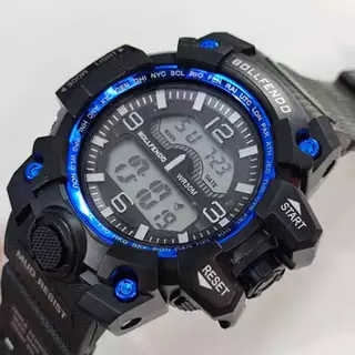 Relógio eletrônico à prova d'água para esportes ao ar livre com luz fria masculina