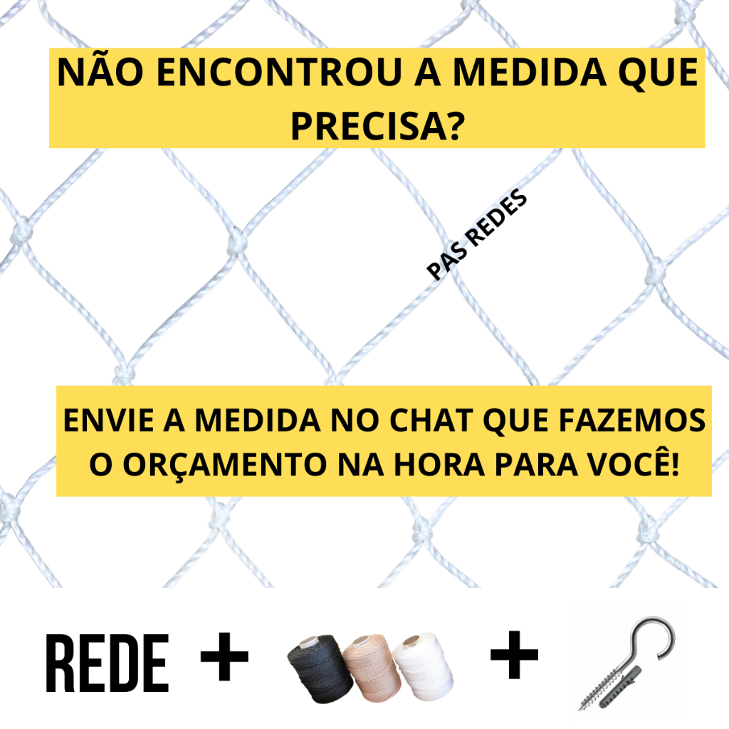 Kit Completo Rede Tela De Proteção Para Janelas Sacadas Gatos Crianças Pets