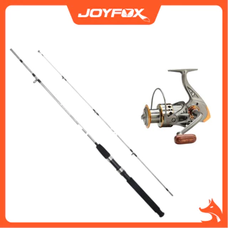 Kit Pesca 15 Kg Vara Fibra de Vidro Maciça 1,8m + Molinete 4000
