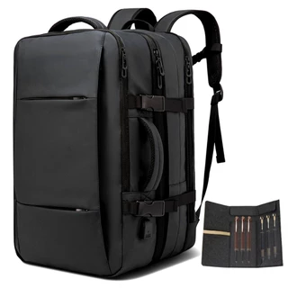 Mochila impermeável multifuncional masculina de grande capacidade com carregamento USB Mochila Executiva