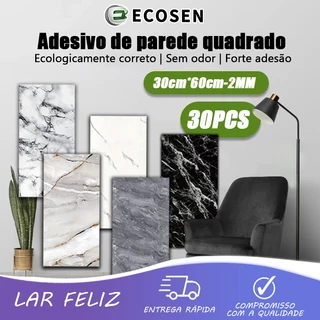 KIT 30 Placa Adesiva 3d Mármore De Parede Relevo Lavável 30cm X 60cm