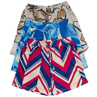 Short Feminino Praia Bermuda Feminina Cintura Alta Verão Shortinho Praia Soltinho em Oferta na Shopee