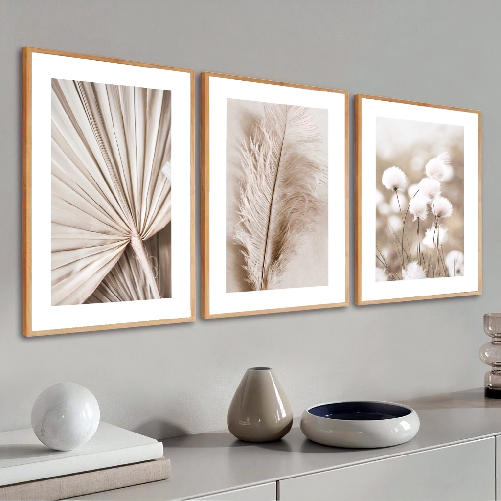 Kit 3 Quadros Decorativos Com Moldura 40X60 cm Moderno Para Sala Quarto ...