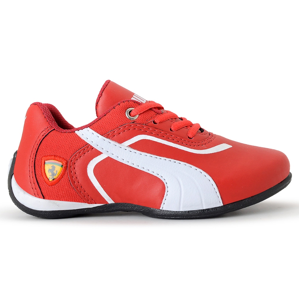 Tênis Infantil Masculino Ferrari New Esportivo Corrida Automobilismo Formula 1 Promoção
