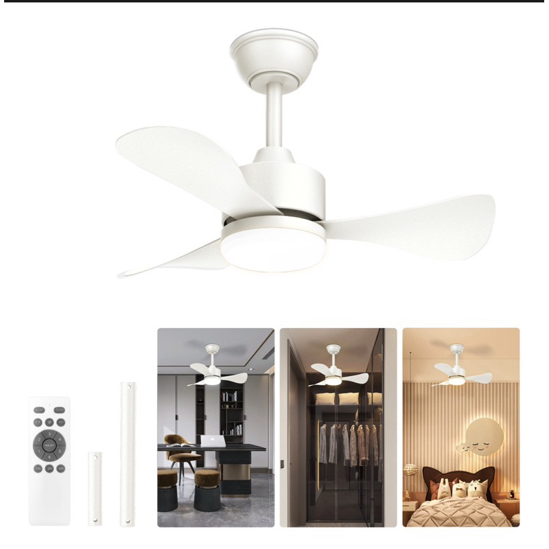 Ventilador De Teto Silencioso Com Luz E Controle Remoto 28 | Shopee Brasil