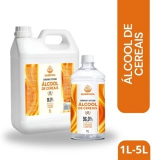 ÁLCOOL DE CEREAIS 5 LITROS- QUIMI VIDA