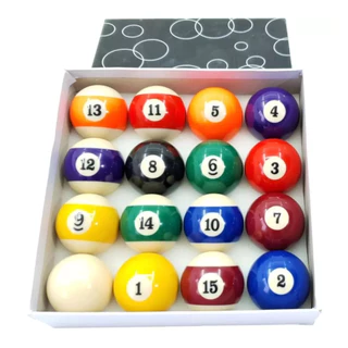 Jogo Bolas De Bilhar Sinuca Profissional Numeradas 52mm Snooker Toto Com Giz