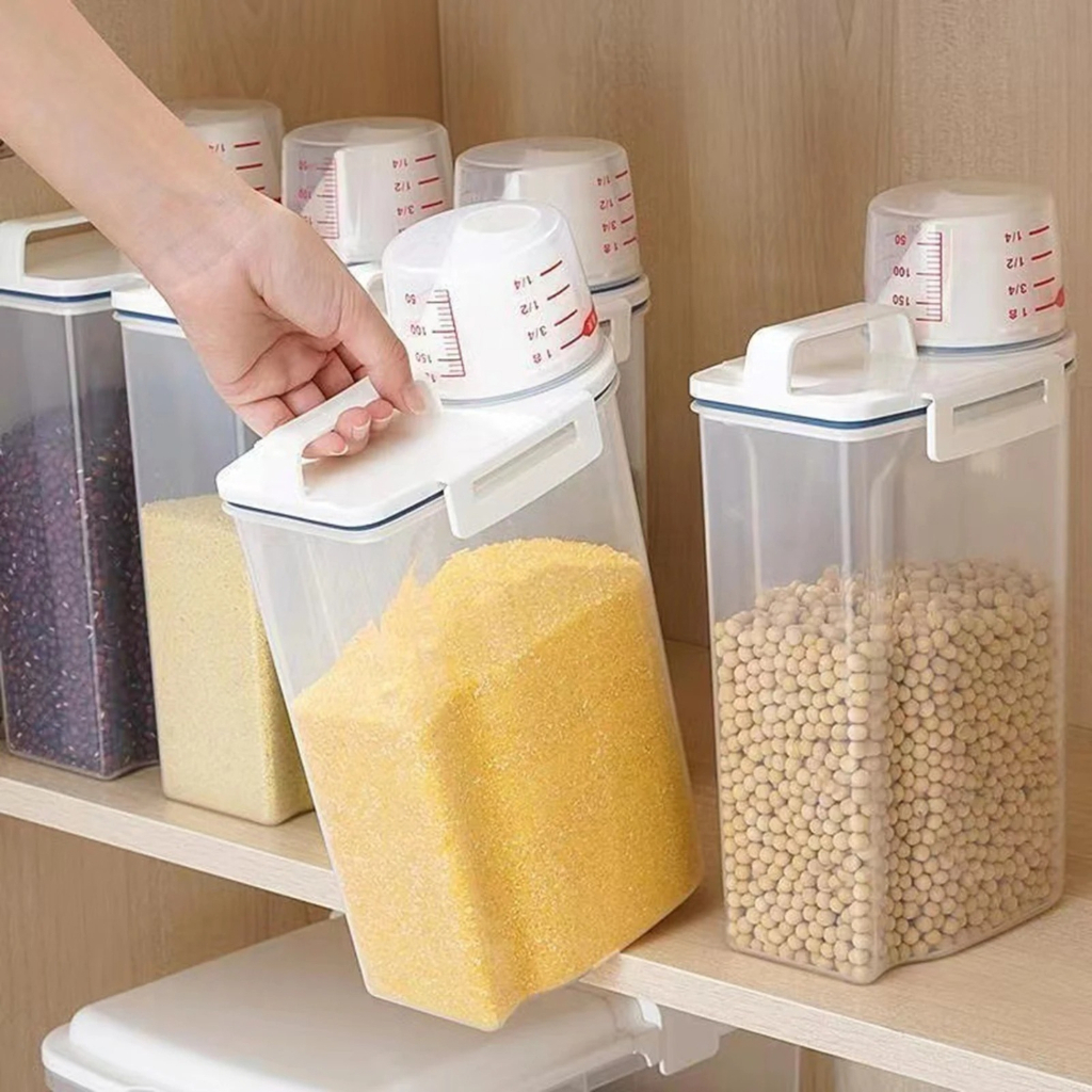 Pote Organizador Dispenser Para Gr os Armazenamento De Alimentos Com 