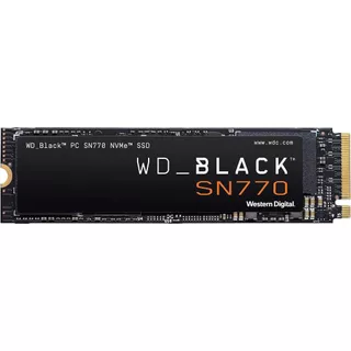 SSD WD Black SN770 1TB NVMe M.2 2280 (Leitura até 5150MB/s e Gravação até 4900MB/s)