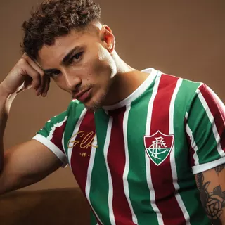 Camisa Fluminense Retrô Cano Masculina