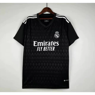 Camisa Dry Fit Futebol Real Black HOME 24/25 Lançamento