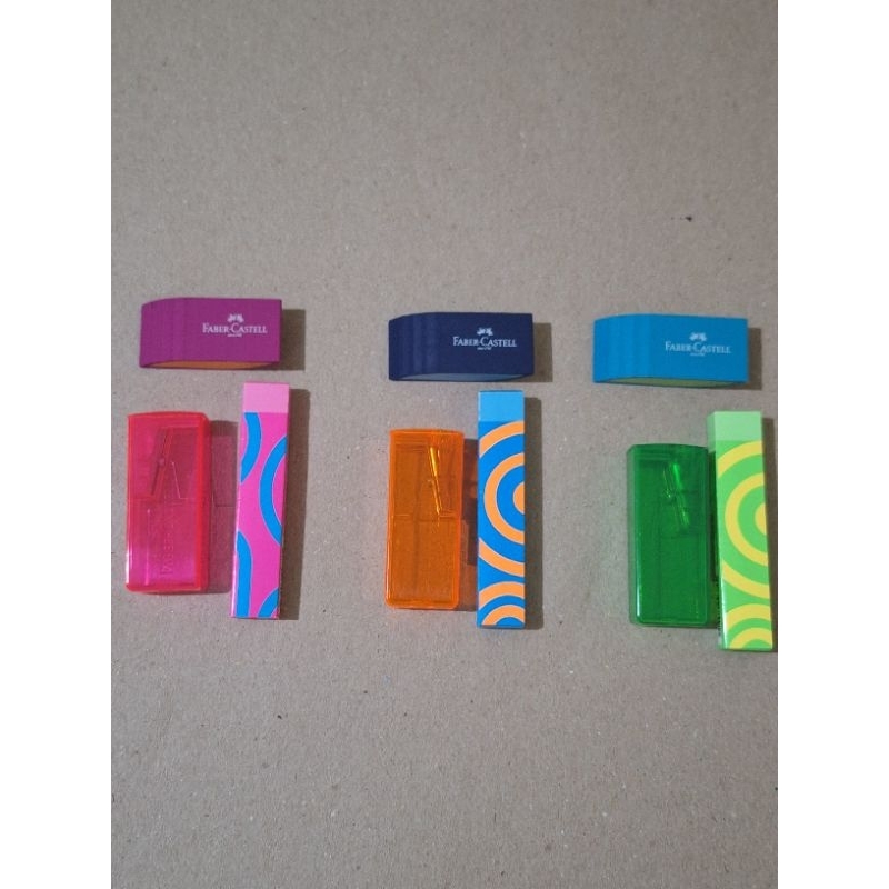 Borrachas e apontador Faber-Castell | Shopee Brasil