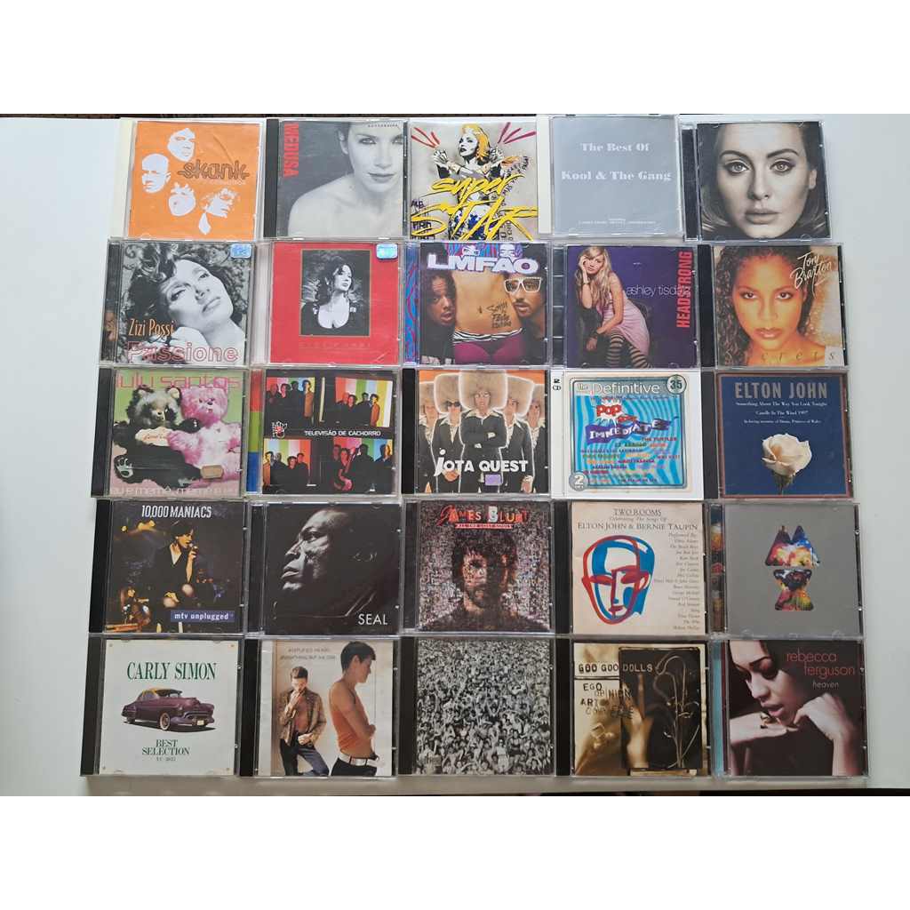 Lote de 25 CDs do gênero POP, todos originais! (Favor Ler a Descrição ...