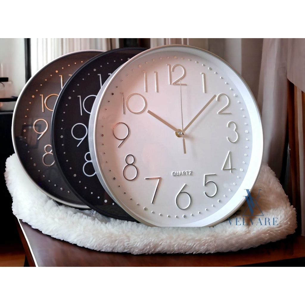 Relógio de Parede Silencioso Moderno Grande Quartz