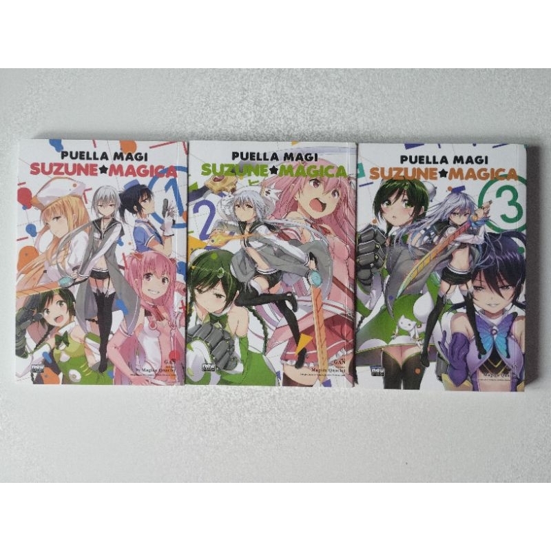 Madoka Magica - Suzune Magica - Vol 01 à 03 (Coleção Completa)
