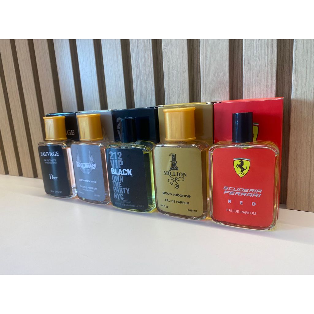 Kit 5 perfumes masculinos 100ml cada