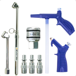 Kit Pulverizador Passar Ar Encher Pneu e Calibrador 150 Libras Com Engate Rápido e Conexões