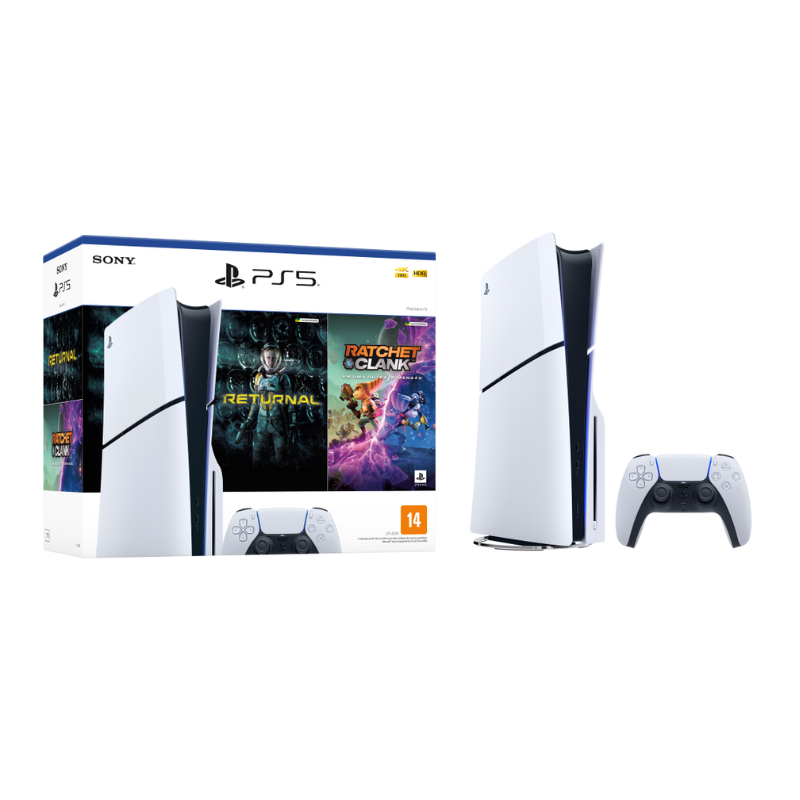 PlayStation 5 Slim Edição Disc com 2 Jogos