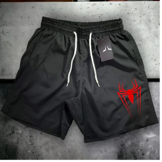 Bermuda Masculino Mauricinho Modelo Academia - Aranha 02 - Esportivo Ideal para lazer praia e esportes Promoção Verão