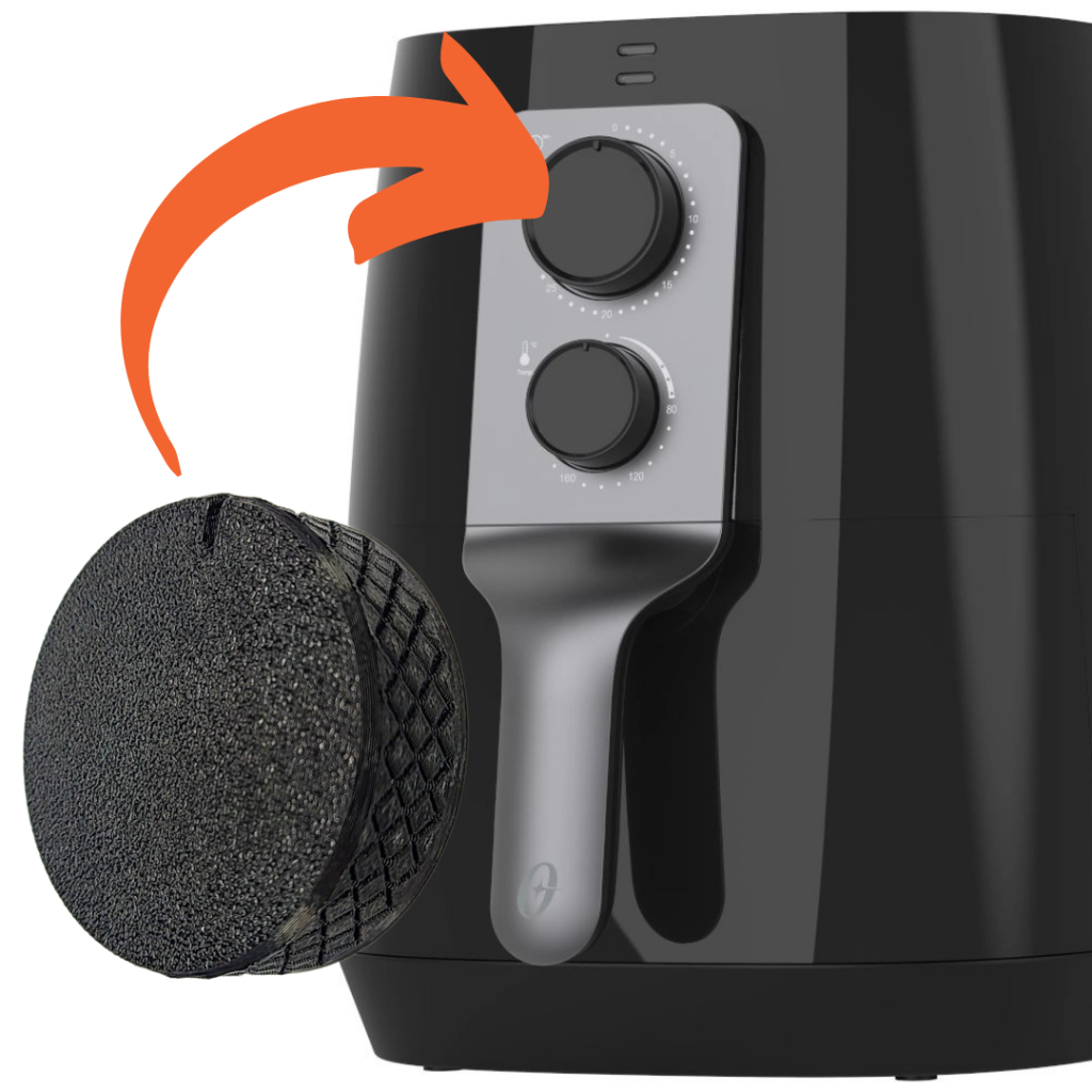 1 Pç. Botão Compatível Timer Oster Black Ofrt590 Air Fryer Shopee Brasil