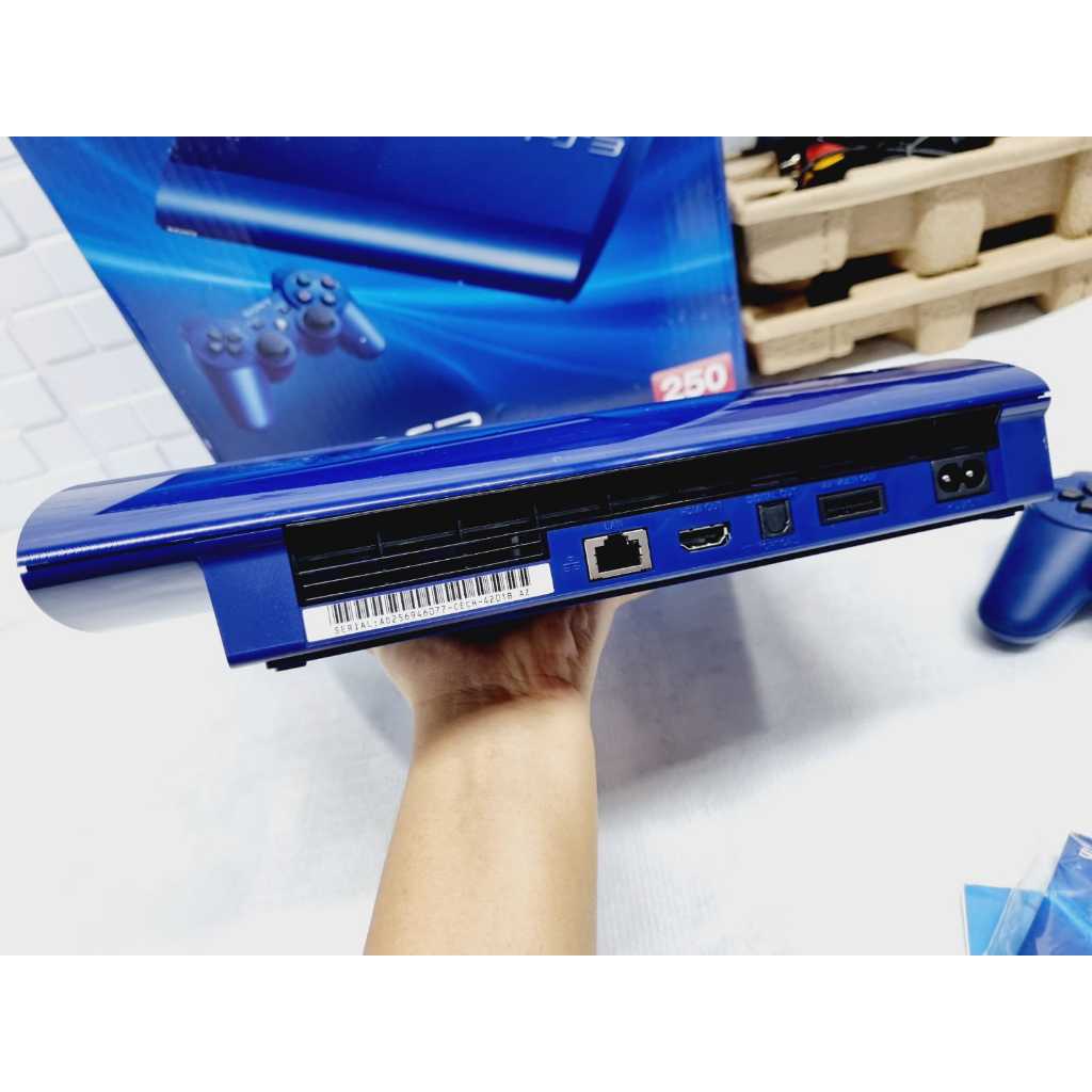 PlayStation 3 Super Slim Console in Azurite Blue 250 shops GB