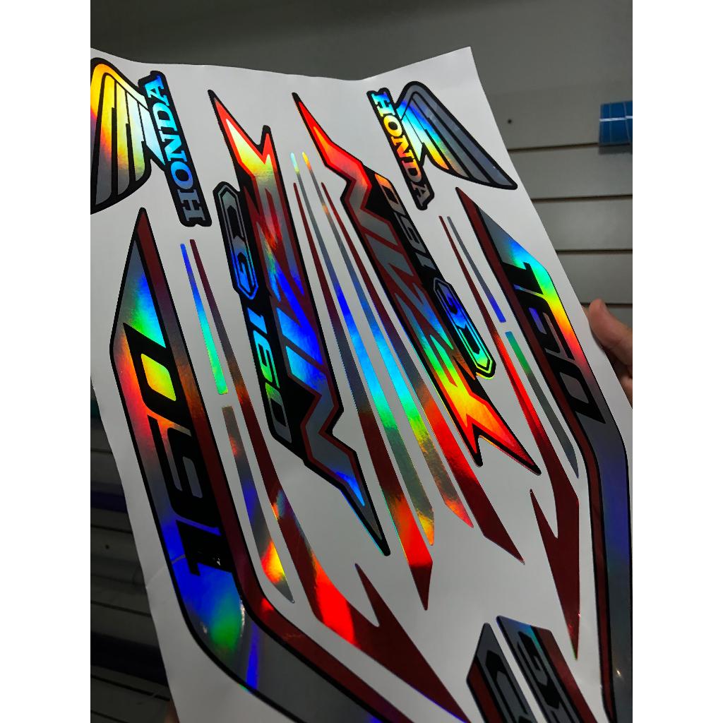 kit adesivos cg fan 160 2024 holografico