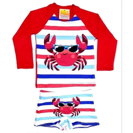 Conjunto bebe menino com proteção uv 50+ 