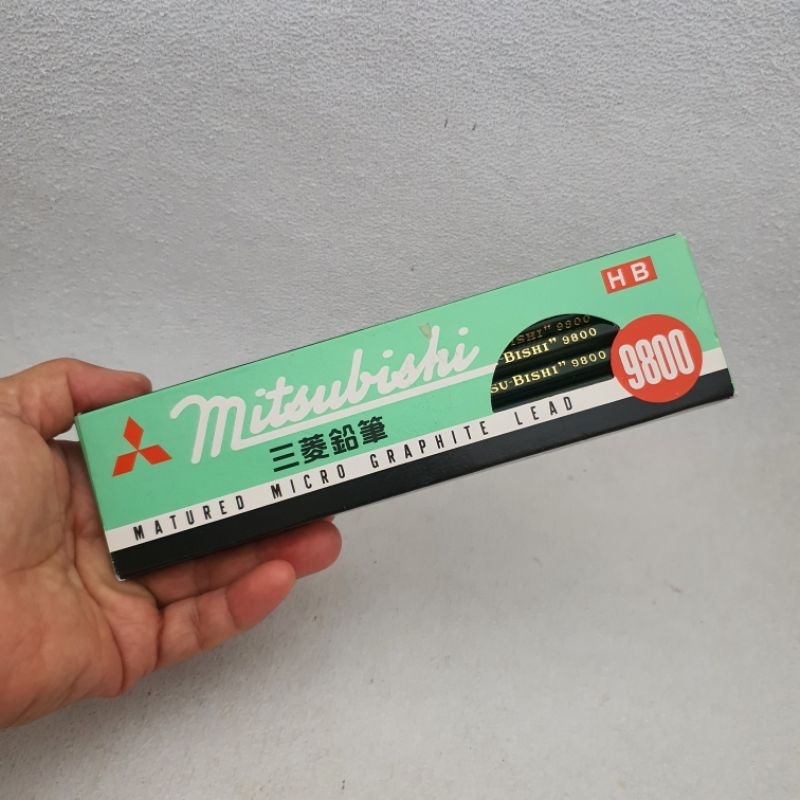 Caixa com 12 Lápis HB Mitsubishi 9800 importado Japão