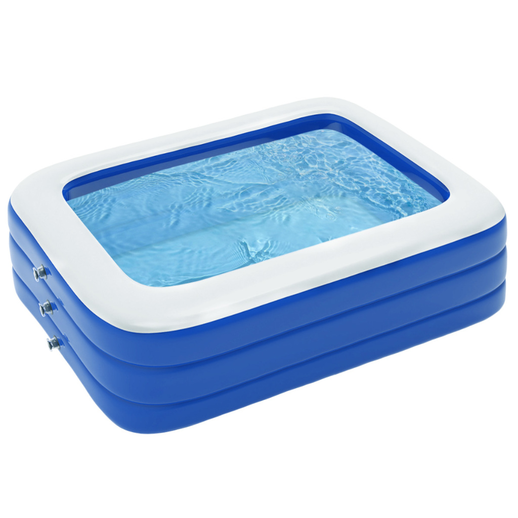 Piscinas Infláveis Adultos 1100L Família Piscinas 250*160*50cm | Shopee ...