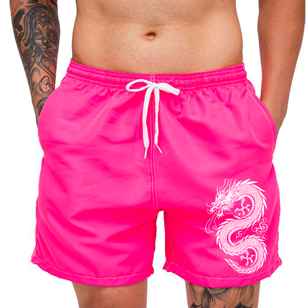 Short Tectel Dragão Japonês Estampado Várias Cores Promoção