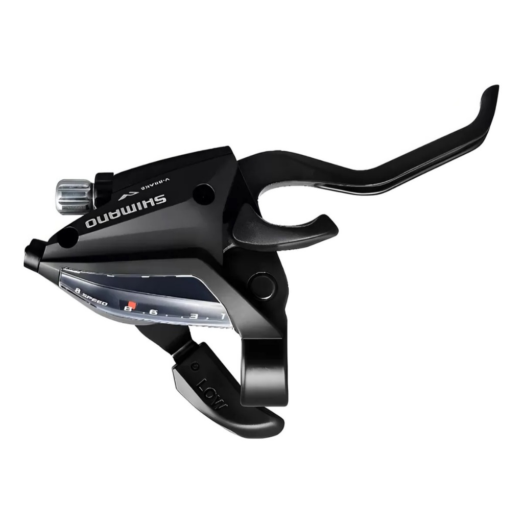 Alavanca de Câmbio Shimano Tourney ST-EF500 Ez Fire DIREITO 7V - Seminovo - PRETO - SEM CABO/PARAF