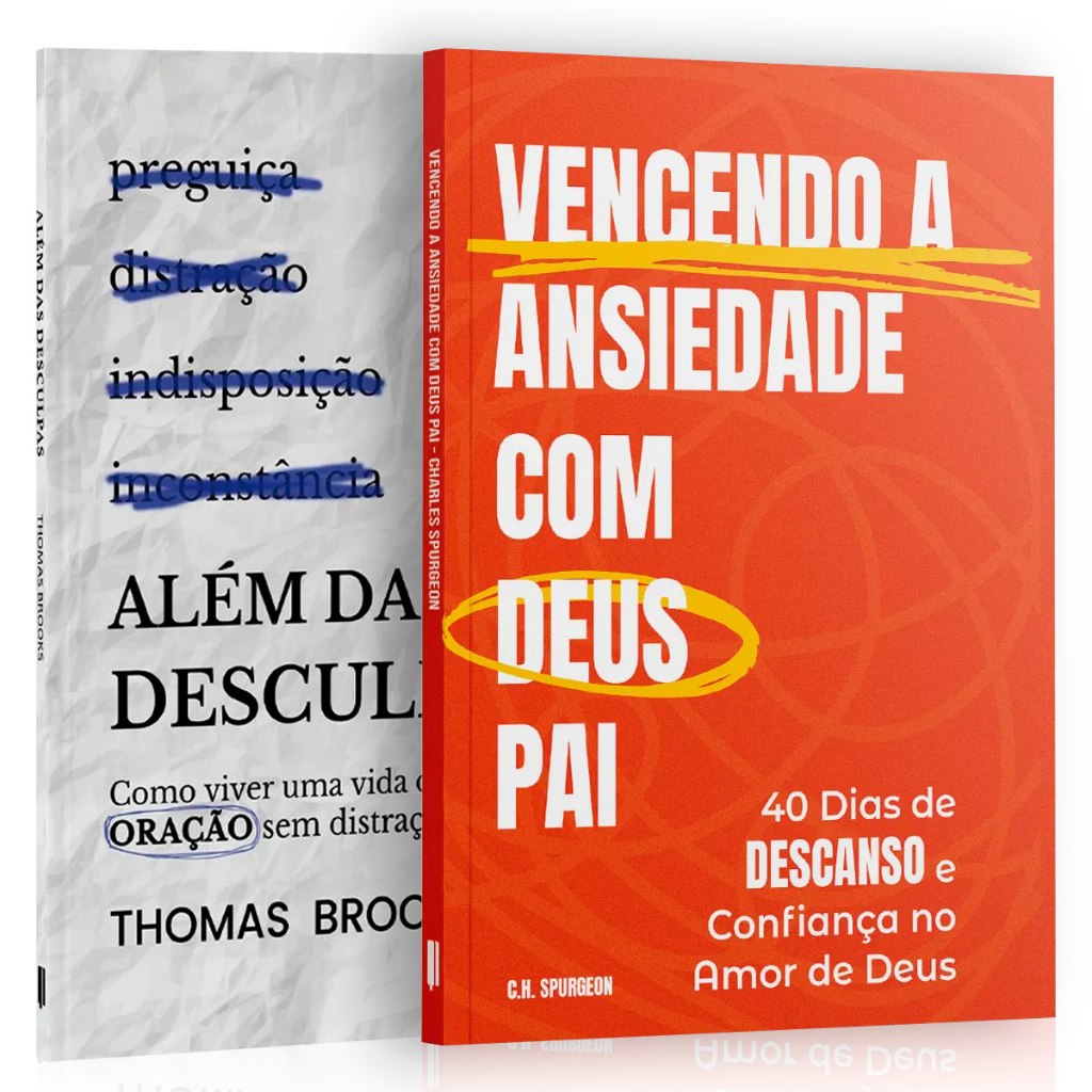Kit 2 Livros - Vencendo a Ansiedade com Deus Pai: Caminho para a Paz ...
