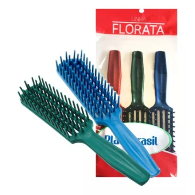 Escovas De Cabelo Plastico Jacaré Cores/tipo Avon Kit 3 Unid | Shopee ...