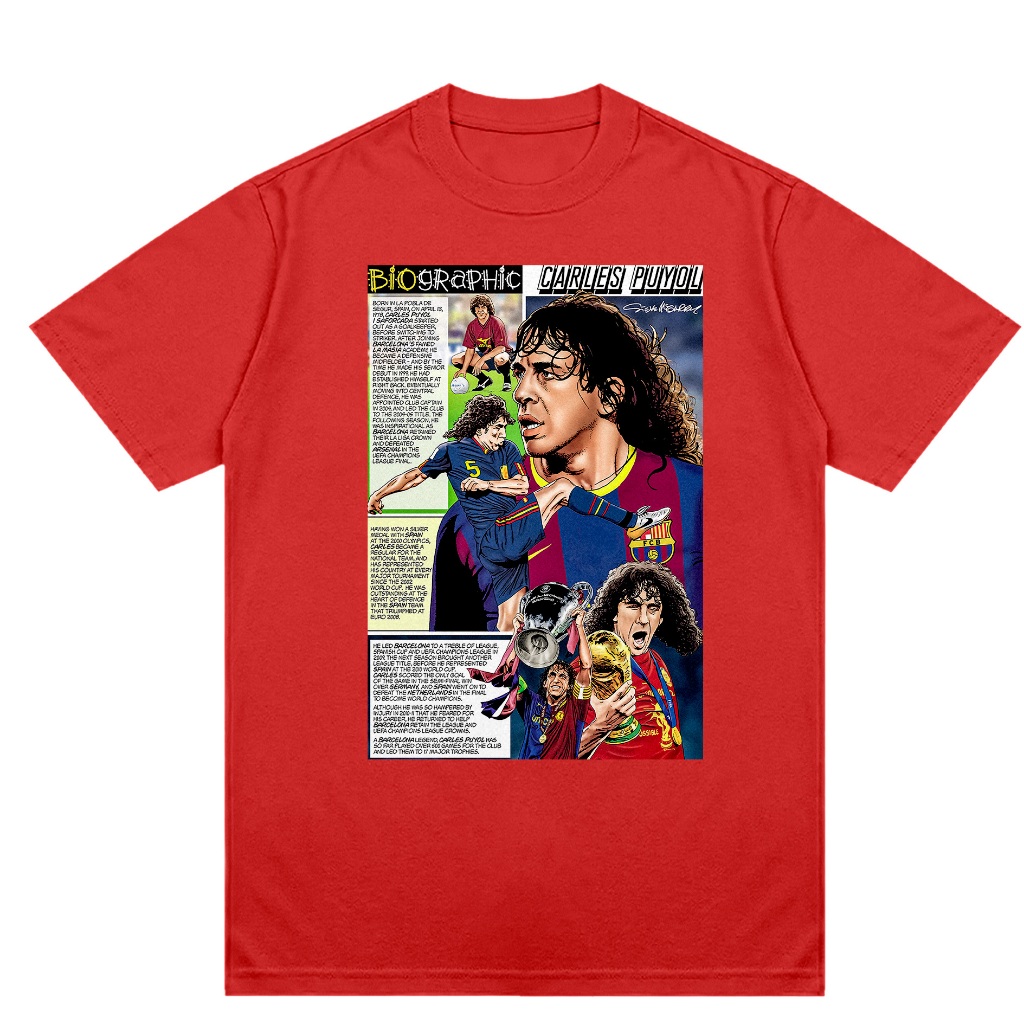 Camiseta Carles Puyol Quadrinhos 05 | Shopee Brasil