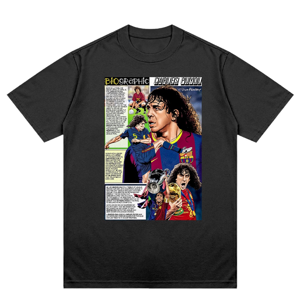 Camiseta Carles Puyol Quadrinhos 05 | Shopee Brasil