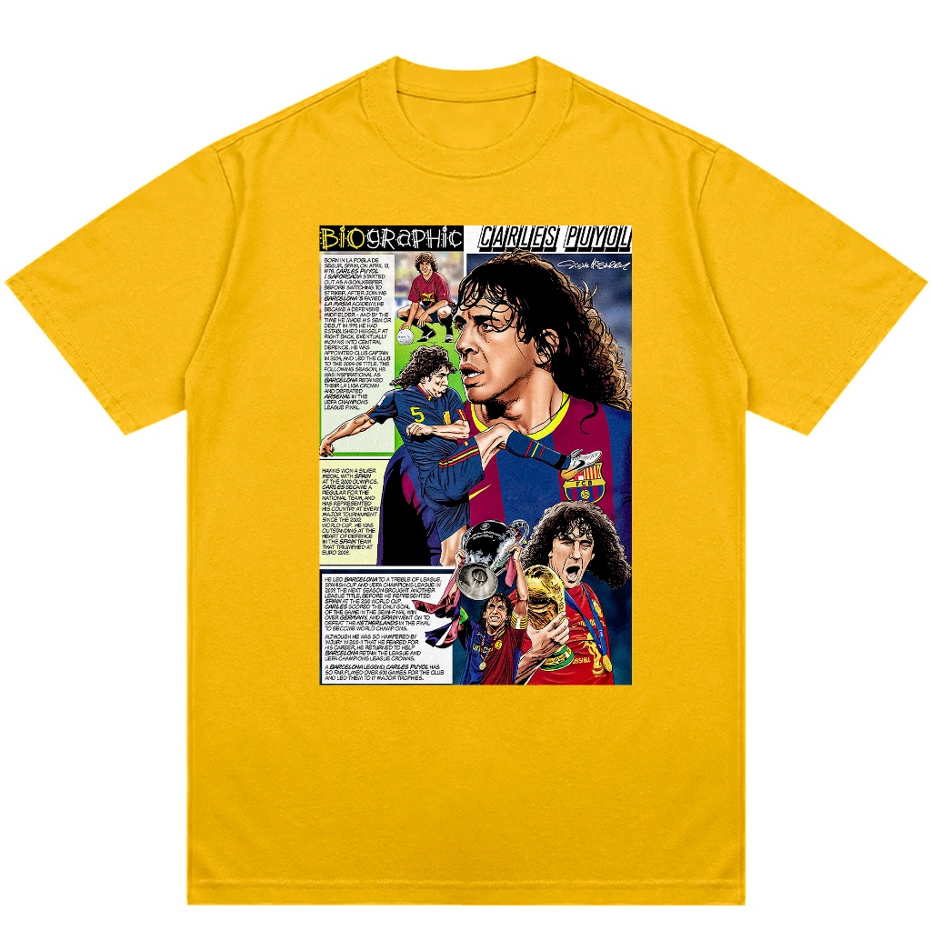 Camiseta Carles Puyol Quadrinhos 05 | Shopee Brasil