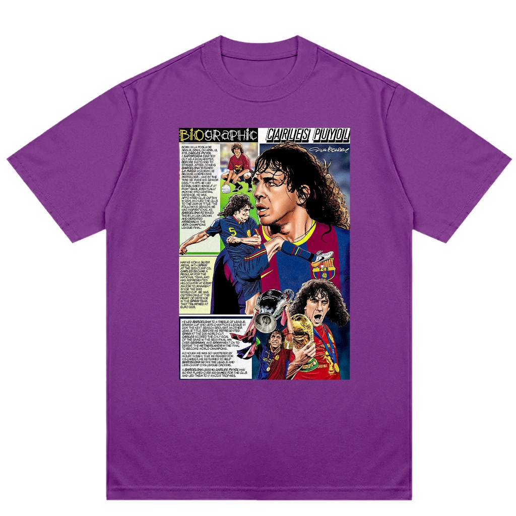 Camiseta Carles Puyol Quadrinhos 05 | Shopee Brasil