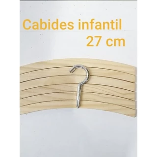 cabides de madeira infantil kit com 10 pçs!!