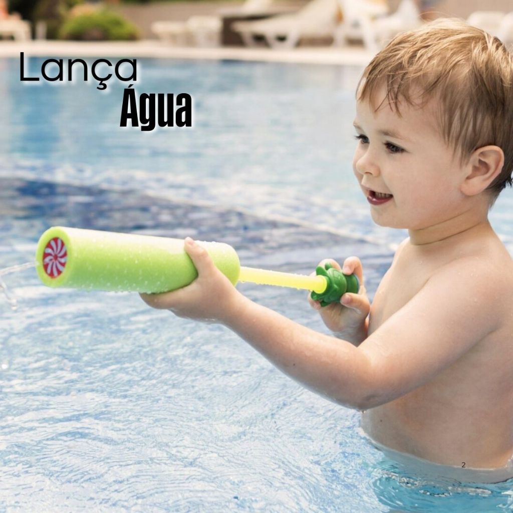 Lança-Água Brinquedo Infantil Colorido para Brincar na Piscina e Praia ...