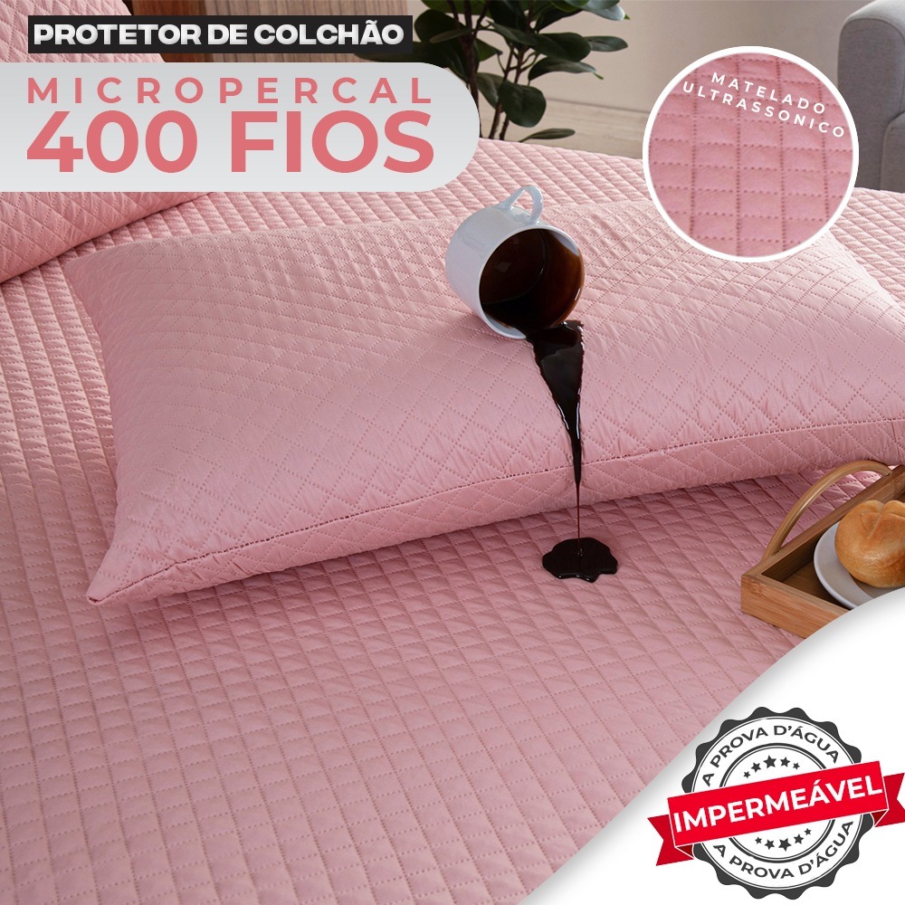 Capa Para Colchão Impermeável Matelado Com Elástico Protetor de Colchão